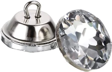 50 PCS 20Mm Rhinestone Crystal Buttons Clear Tufting Buttons Upholstery Butto...