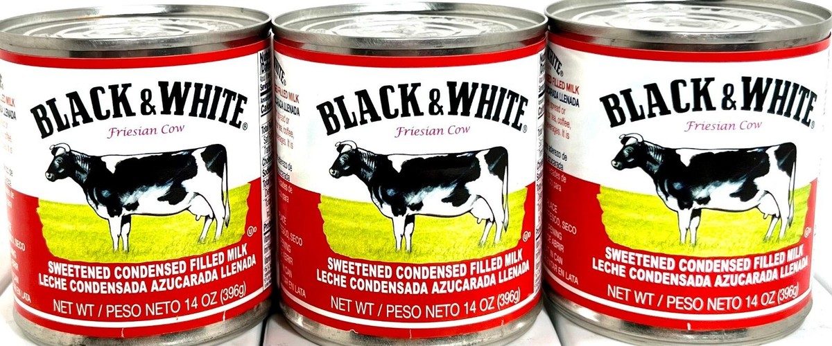 Black & White Sweetened Condensed Filled Milk 14 oz ( Pack