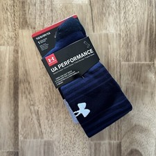 Under Armour UA Performance Soccer Socks OTC Youth Size Large YLG Navy Blue