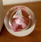 Caithness Moon Crystal Scotland Purple White Swirl Blown Glass 2" Paperweight — photo 5