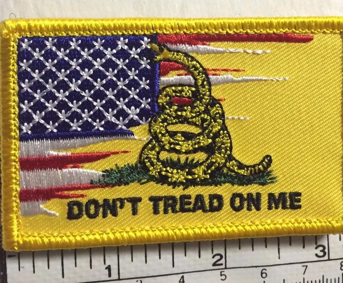 Dont Tread On Me Navy Jack Flag Patch US ARMY Don't snake Gasden join die