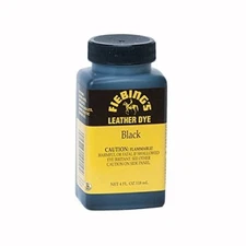 Fiebing's BLACK Leather Dye with Applicator 4 oz.