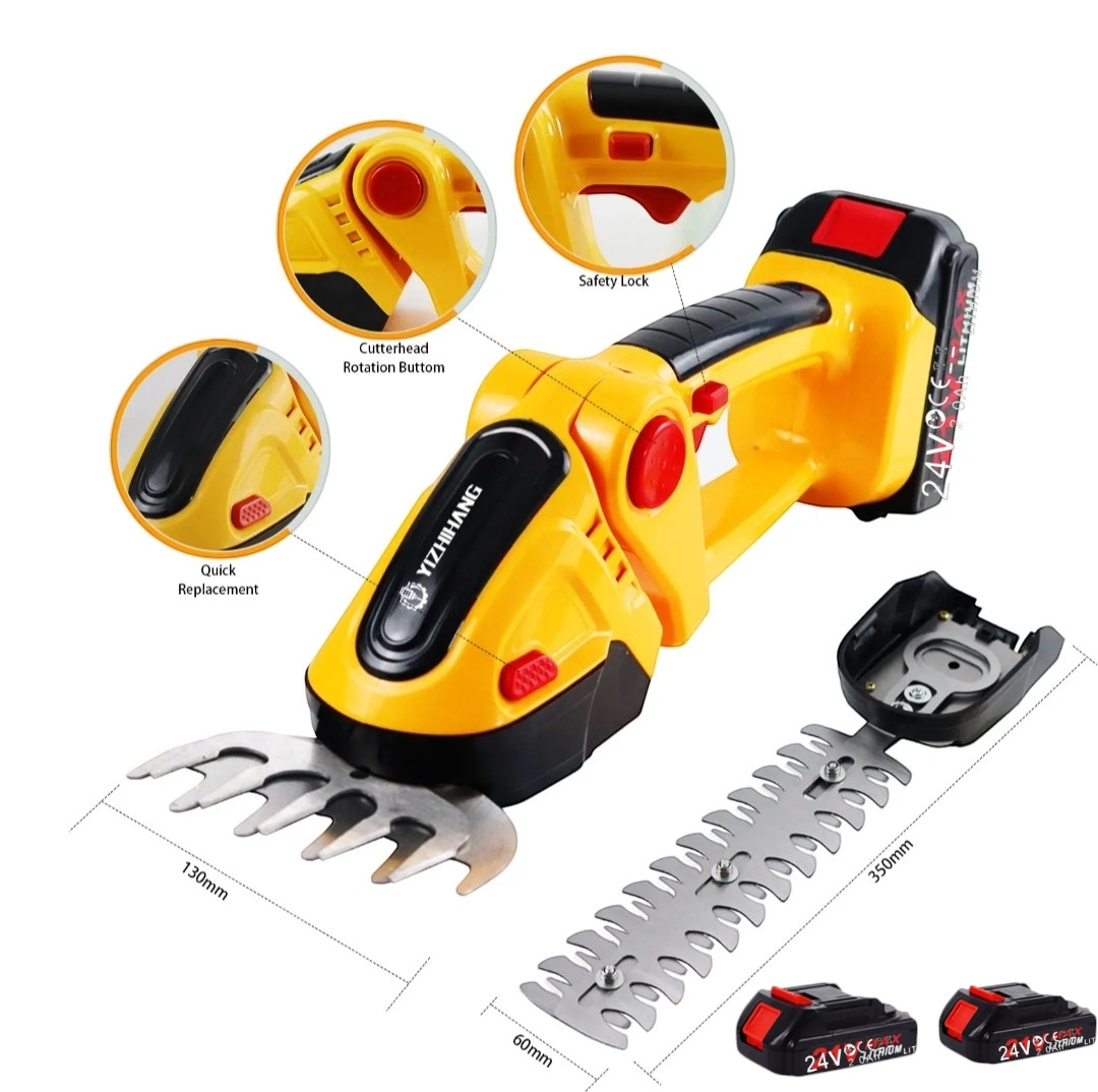 Tosasiepi a Batteria 600W 2 in 1: Rifinitore Prato Senza Fili Professionale