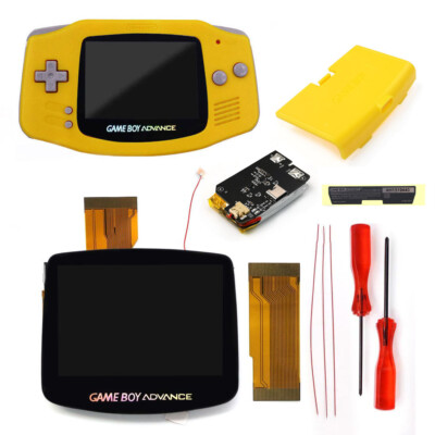 Schermo Gaming Schermo LCD Retroilluminato IPS Per Game Boy Advance - Laminato V5 Drop-In, Risoluzione 720x480, OSD Mod Kit