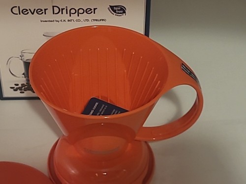 Clever Coffee Dripper Coral Red Large 500ml Coffee Maker Safe BPA Free Plastic - Picture 5 of 14