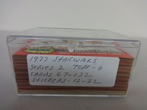 Juegos y pegatinas completas de tarjetas coleccionables Topps 1977 Starwars - Serie 1-5 - Elige - Imagen 8 de 17