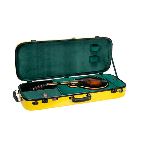 Crossrock Fiberglass Double Case-Universal to A&F style Mandolins-TSA Lock - Picture 24 of 35
