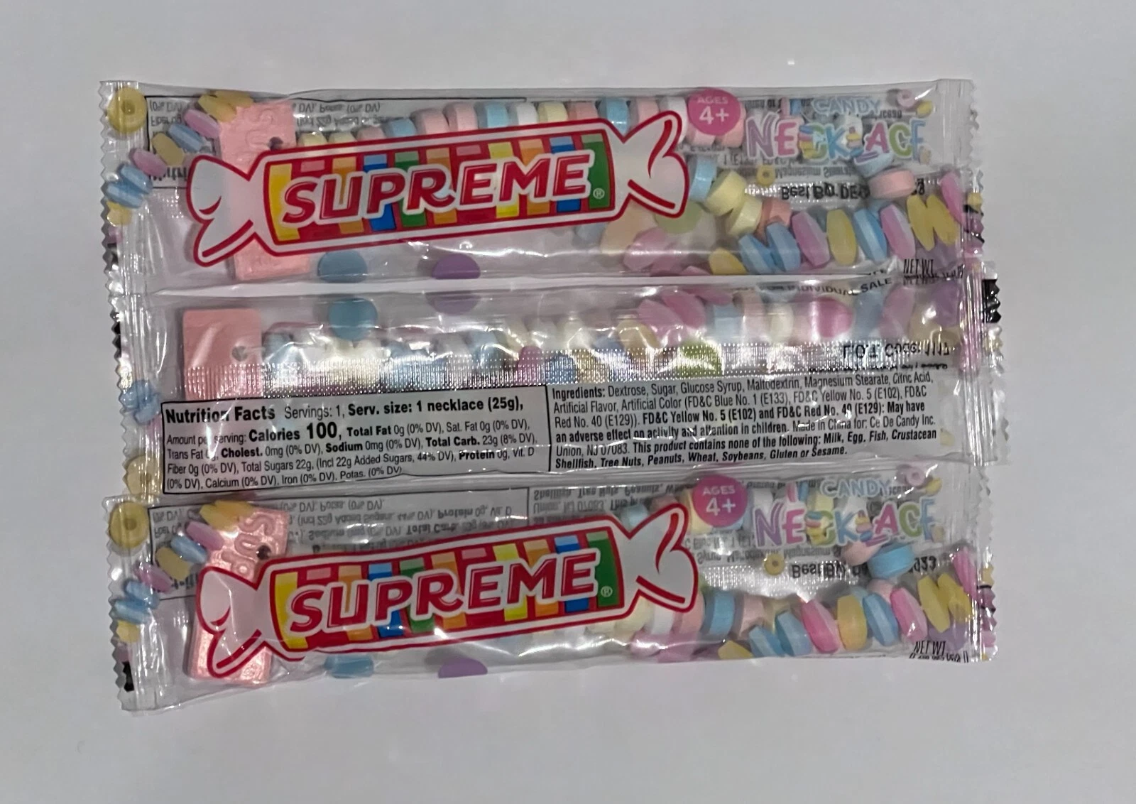 3 x collier bonbons Supreme Smarties * article gratuit de la 1ère semaine * ⭐ livraison gratuite 