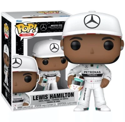 Funko POP! Racing Lewis Hamilton holding Helmet Figure 09