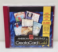 Vintage American Greetings CreataCard Gold CD-ROM Software