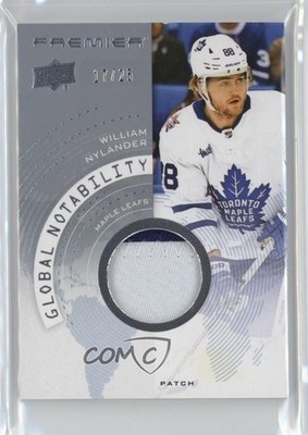 2023 Upper Deck Premier Global Nobility Jersey Black 17/25 William Nylander 1q2