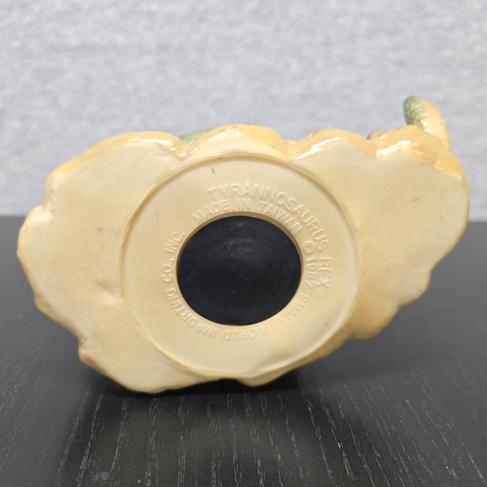 Vtg Dinosaur Coin Bank 1987 Small World Imports Tyrannosaurus Rex Piggy Bank