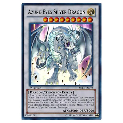 YuGiOh Saga of Blue-Eyes White Dragon Structure Deck Azure-Eyes Silver Dragon...
