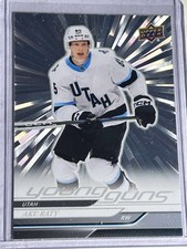 2024-25 Upper Deck Young Guns Silver Outburst #458 Aku Raty - Utah Hockey Club