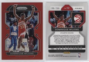 2021-22 Panini Prizm Red Prizm /299 Dominique Wilkins #252 HOF