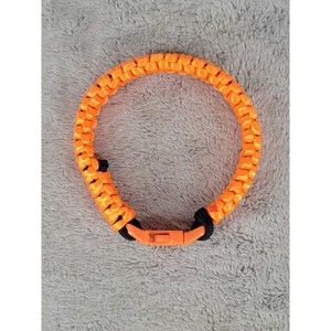 Orange Paracord Bracelet Survival Gear Adjustable Buckle