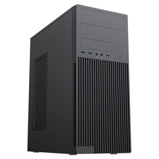 Image of Cit Academy Mid-Tower Office Pc Case With Usb Type C And 80Mm Rear Black Fan And