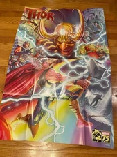 2014 Marvel Studios 75 Years Thor 27x36 Comic Poster Alex Ross Loki