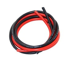 10 Gauge 10 silicone wire red 10ft and black 10ft Silicone Wire Red and Black