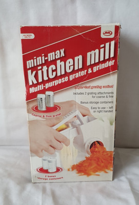 JML Mini-Max Küche 2-in-1 Drehreibe/Mühle & 2 Vorratsbehälter