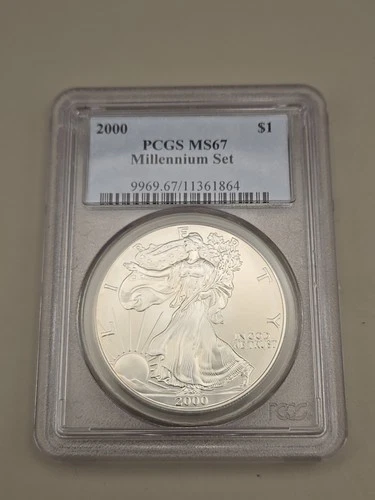 2000 American Silver Eagle Millennium Set PCGS MS67
