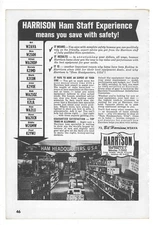 Harrison HAM Headquarters & Hammarlund Manufacturing Company 1964 Vintage Ads