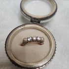 Vintage 2001 Avon Sterling Silver Pink Genuine Pearl & CZ Ring Size 7-NIB