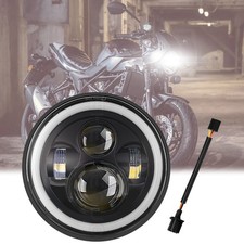 7" inch LED Headlight Projector DRL Black Bulb For Suzuki B-King Boulevard SV650