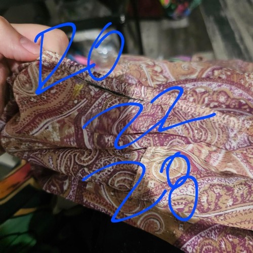 Top babydoll vintage y2k fata capriccioso paisley chiffon - Foto 3 di 3