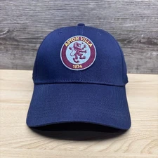 Aston Villa Hat Cap Snap Back Navy Blue Mens Soccer Embroidered 1874 EPL