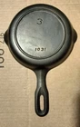 Vintage Griswold Iron Mountain #3 1031 In Excellent Condition Cast Iron Skillet