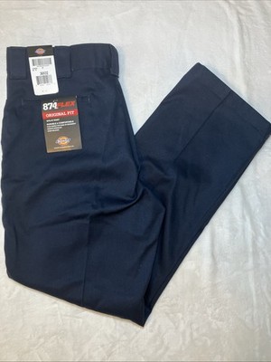 Dickies 874 Men's Work Pants Blue 36 x 32 Original Fit Flex NWTs *Fits as 31'' L*
