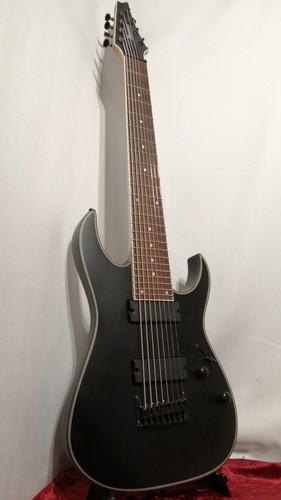 Ibanez RG8EX Electric Guitar Black Matte 8-String Wizard II-8 Neck Used