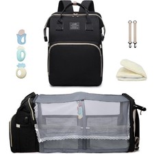 Diaper Bag Backpack with Changing Station, Large Capacity, 900D Oxford Material