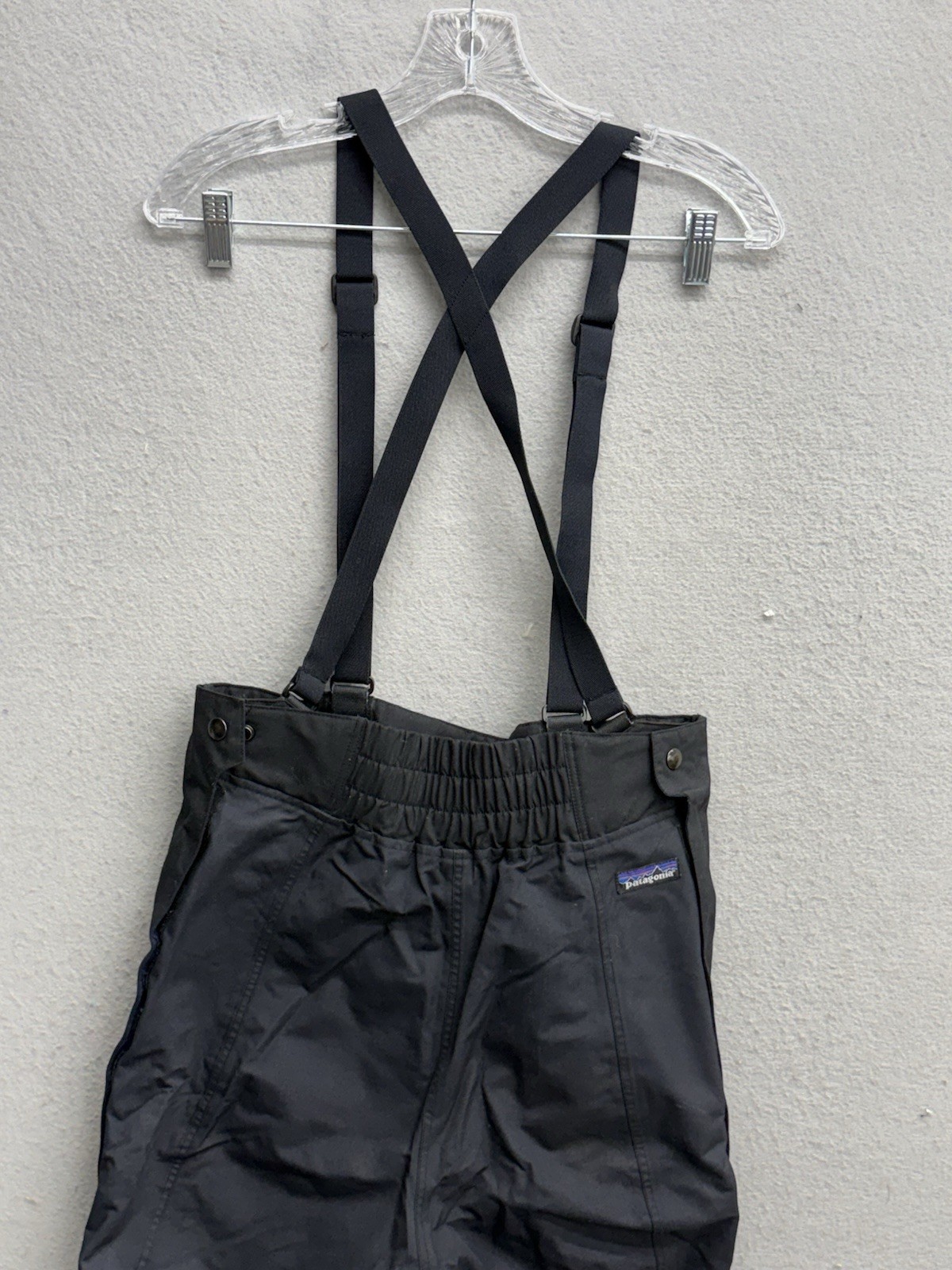 Patagonia Bibs Pants Womens 12 Vintage 90s Zip Legs Black Snowboard Ski Snow thumbnail 11