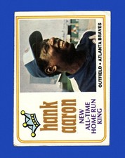 1974 Topps Set-Break #  1 Hank Aaron 715 LOW GRADE (crease) *GMCARDS*