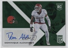 2016 Donruss Elite Rookie Green Dominique Alexander #ERA-DA Auto 13l2