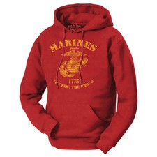 Marines The Few The Proud Retro Hooded USMC Sweatshirt Men's and Lady's Marines