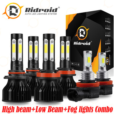 For Volvo VN VNL VNM Truck 630 670 730 780 2004-2015 6x LED Headlight Bulb Combo