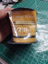 Southwire 18/2 - 25 Foot Lamp Wire Clear Gold  55798121 