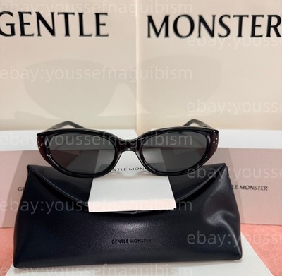 2026 GentleMonster Boni 01 Unisex Sunglasses Black Frame Black