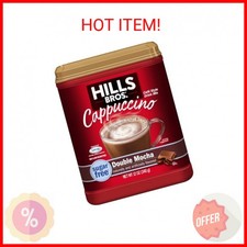 Hills Bros Instant Sugar-Free Double Mocha Cappuccino Mix, Easy to Use, Enjoy Co