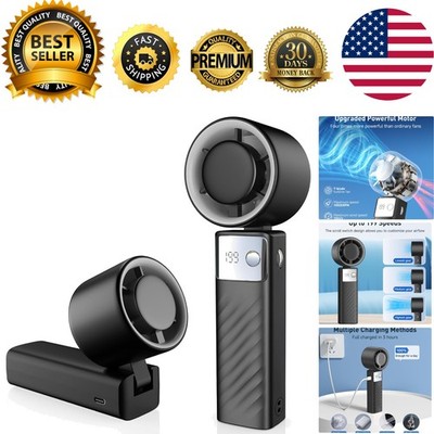 Portable Handheld Turbo Fan - Foldable Mini Fan with Air Turbo Tech, 1-199 Sp...