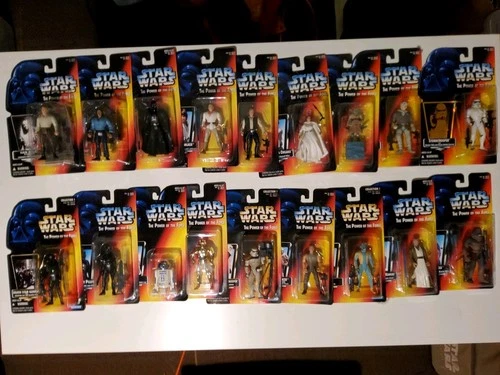 18 POTF 95-96 Red Card Starwars Action Figures Kenner Vintage Collection Lot MIP