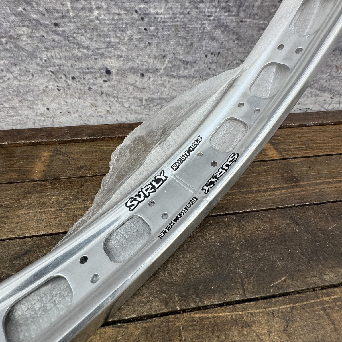 Surly Rabbit Hole 26in Rim 50-559 Silver 2.35in Alloy Disc MTB