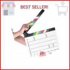 Professional Movie Directors Clapboard, Photography Studio Video TV Acrylic Clap