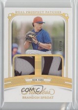 2024 Panini Flawless Prospect Gold 1/10 Brandon Sproat #DP-BS Dual Patch