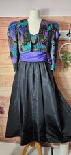 Insane Rare Vintage 70s Tessara London Occasions Dress And Bolero Size 10