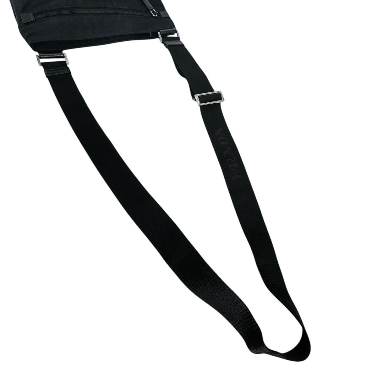 PRADA Triangular Logo Body Bag Diagonal Across 29… - image 8