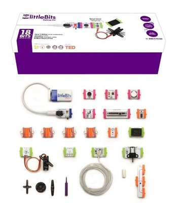 Little Bits Electronic Deluxe Kit 18-Bit Modules +MANUAL + Complete SHIPS FREE